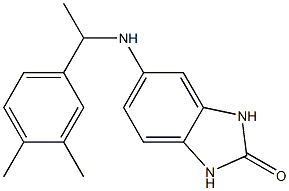 5-{[1-(3,4-dimethylphenyl)ethyl]amino}-2,3-dihydro-1H-1,3-benzodiazol-2-one 구조식 이미지