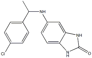 5-{[1-(4-chlorophenyl)ethyl]amino}-2,3-dihydro-1H-1,3-benzodiazol-2-one Structure