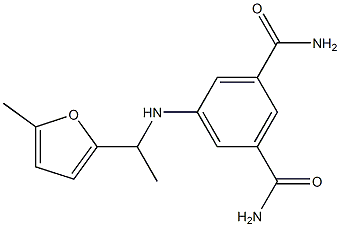5-{[1-(5-methylfuran-2-yl)ethyl]amino}benzene-1,3-dicarboxamide Structure
