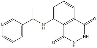 5-{[1-(pyridin-3-yl)ethyl]amino}-1,2,3,4-tetrahydrophthalazine-1,4-dione 구조식 이미지