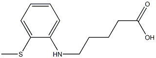 5-{[2-(methylsulfanyl)phenyl]amino}pentanoic acid Structure