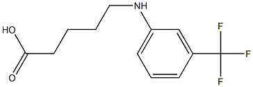 5-{[3-(trifluoromethyl)phenyl]amino}pentanoic acid 구조식 이미지