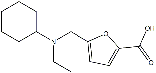 5-{[cyclohexyl(ethyl)amino]methyl}furan-2-carboxylic acid 구조식 이미지