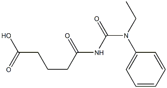 5-{[ethyl(phenyl)carbamoyl]amino}-5-oxopentanoic acid 구조식 이미지