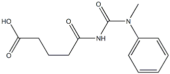 5-{[methyl(phenyl)carbamoyl]amino}-5-oxopentanoic acid Structure