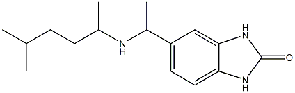 5-{1-[(5-methylhexan-2-yl)amino]ethyl}-2,3-dihydro-1H-1,3-benzodiazol-2-one 구조식 이미지