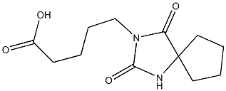 5-{2,4-dioxo-1,3-diazaspiro[4.4]nonan-3-yl}pentanoic acid 구조식 이미지