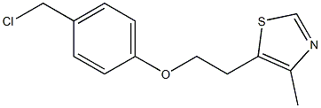 5-{2-[4-(chloromethyl)phenoxy]ethyl}-4-methyl-1,3-thiazole 구조식 이미지