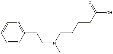 5-{methyl[2-(pyridin-2-yl)ethyl]amino}pentanoic acid Structure