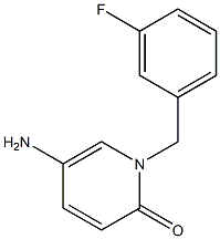 5-amino-1-[(3-fluorophenyl)methyl]-1,2-dihydropyridin-2-one Structure