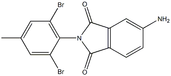 5-amino-2-(2,6-dibromo-4-methylphenyl)-2,3-dihydro-1H-isoindole-1,3-dione 구조식 이미지