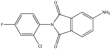 5-amino-2-(2-chloro-4-fluorophenyl)-2,3-dihydro-1H-isoindole-1,3-dione Structure