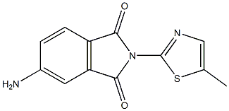 5-amino-2-(5-methyl-1,3-thiazol-2-yl)-2,3-dihydro-1H-isoindole-1,3-dione 구조식 이미지