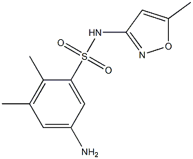5-amino-2,3-dimethyl-N-(5-methyl-1,2-oxazol-3-yl)benzene-1-sulfonamide 구조식 이미지