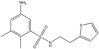 5-amino-2,3-dimethyl-N-[2-(thiophen-2-yl)ethyl]benzene-1-sulfonamide 구조식 이미지