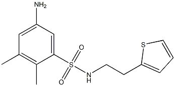 5-amino-2,3-dimethyl-N-[2-(thiophen-2-yl)ethyl]benzene-1-sulfonamide Structure