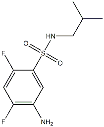 5-amino-2,4-difluoro-N-(2-methylpropyl)benzene-1-sulfonamide 구조식 이미지