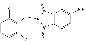 5-amino-2-[(2,6-dichlorophenyl)methyl]-2,3-dihydro-1H-isoindole-1,3-dione 구조식 이미지