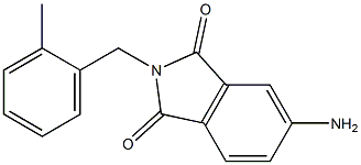 5-amino-2-[(2-methylphenyl)methyl]-2,3-dihydro-1H-isoindole-1,3-dione 구조식 이미지