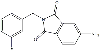 5-amino-2-[(3-fluorophenyl)methyl]-2,3-dihydro-1H-isoindole-1,3-dione 구조식 이미지