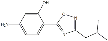 5-amino-2-[3-(2-methylpropyl)-1,2,4-oxadiazol-5-yl]phenol Structure
