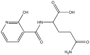 5-amino-2-{[(2-hydroxypyridin-3-yl)carbonyl]amino}-5-oxopentanoic acid 구조식 이미지