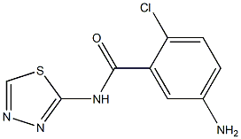 5-amino-2-chloro-N-(1,3,4-thiadiazol-2-yl)benzamide 구조식 이미지