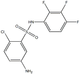 5-amino-2-chloro-N-(2,3,4-trifluorophenyl)benzene-1-sulfonamide 구조식 이미지
