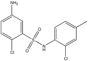 5-amino-2-chloro-N-(2-chloro-4-methylphenyl)benzene-1-sulfonamide Structure