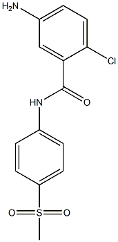 5-amino-2-chloro-N-(4-methanesulfonylphenyl)benzamide 구조식 이미지