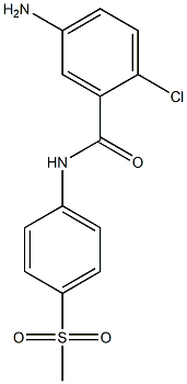 5-amino-2-chloro-N-(4-methanesulfonylphenyl)benzamide Structure