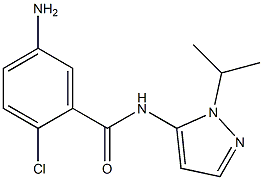5-amino-2-chloro-N-[1-(propan-2-yl)-1H-pyrazol-5-yl]benzamide Structure