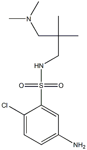 5-amino-2-chloro-N-{2-[(dimethylamino)methyl]-2-methylpropyl}benzene-1-sulfonamide 구조식 이미지
