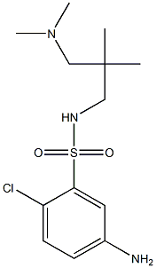 5-amino-2-chloro-N-{2-[(dimethylamino)methyl]-2-methylpropyl}benzene-1-sulfonamide Structure