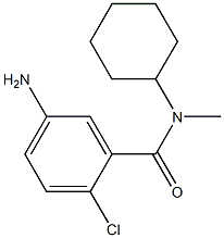 5-amino-2-chloro-N-cyclohexyl-N-methylbenzamide Structure