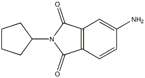 5-amino-2-cyclopentyl-2,3-dihydro-1H-isoindole-1,3-dione 구조식 이미지