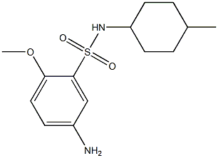 5-amino-2-methoxy-N-(4-methylcyclohexyl)benzene-1-sulfonamide 구조식 이미지