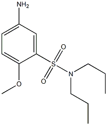 5-amino-2-methoxy-N,N-dipropylbenzene-1-sulfonamide Structure