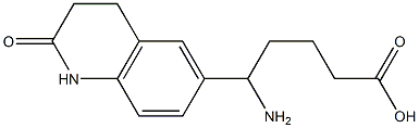 5-amino-5-(2-oxo-1,2,3,4-tetrahydroquinolin-6-yl)pentanoic acid 구조식 이미지