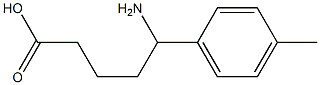 5-amino-5-(4-methylphenyl)pentanoic acid 구조식 이미지