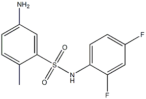 5-amino-N-(2,4-difluorophenyl)-2-methylbenzene-1-sulfonamide 구조식 이미지