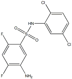 5-amino-N-(2,5-dichlorophenyl)-2,4-difluorobenzene-1-sulfonamide 구조식 이미지