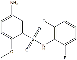 5-amino-N-(2,6-difluorophenyl)-2-methoxybenzene-1-sulfonamide 구조식 이미지