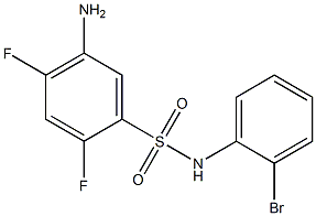 5-amino-N-(2-bromophenyl)-2,4-difluorobenzene-1-sulfonamide Structure