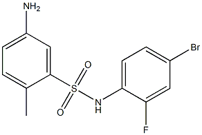 5-amino-N-(4-bromo-2-fluorophenyl)-2-methylbenzene-1-sulfonamide Structure