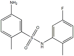 5-amino-N-(5-fluoro-2-methylphenyl)-2-methylbenzene-1-sulfonamide 구조식 이미지