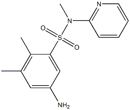 5-amino-N,2,3-trimethyl-N-(pyridin-2-yl)benzene-1-sulfonamide 구조식 이미지