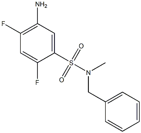 5-amino-N-benzyl-2,4-difluoro-N-methylbenzene-1-sulfonamide 구조식 이미지
