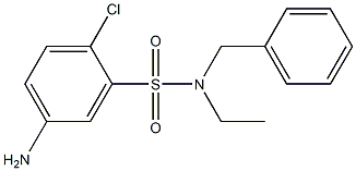 5-amino-N-benzyl-2-chloro-N-ethylbenzene-1-sulfonamide 구조식 이미지