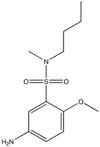5-amino-N-butyl-2-methoxy-N-methylbenzene-1-sulfonamide 구조식 이미지